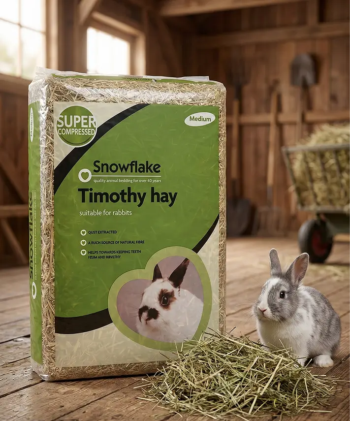 High Quality Timothy Hay Natural Fibre Grass – Dust Extracted Feed for Small Pets
