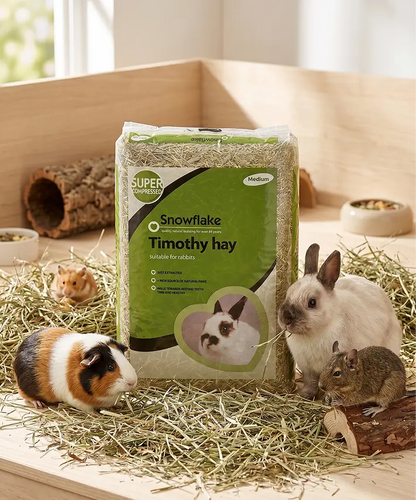 High Quality Timothy Hay Natural Fibre Grass – Dust Extracted Feed for Small Pets