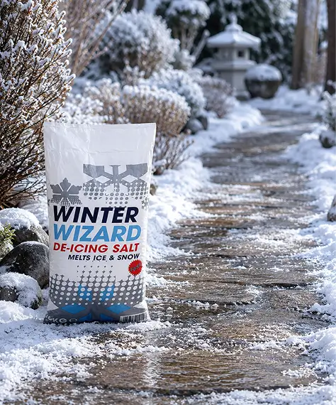 Easy Sprinkle Winter White Rock Grit De-Icing Salt – For Roads, Paths & Gardens