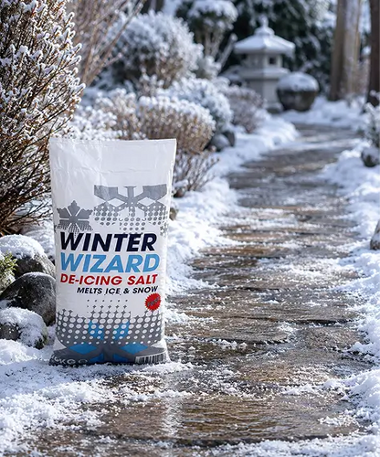 Easy Sprinkle Winter White Rock Grit De-Icing Salt – For Roads, Paths & Gardens