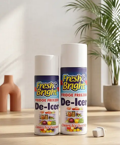 Fast-Acting 200ml Fridge & Freezer De-Icer Spray – Anti-Bacterial Ice and Frost Remover