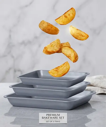 Non-Stick Stackable Roasting Tray Set – 3 Piece
