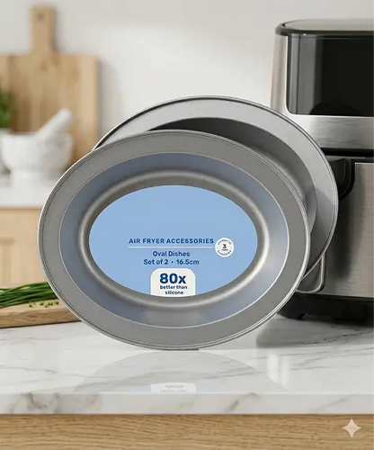 Non-Stick Air Fryer Oval Pie Dishes – Baking & Roasting Tins