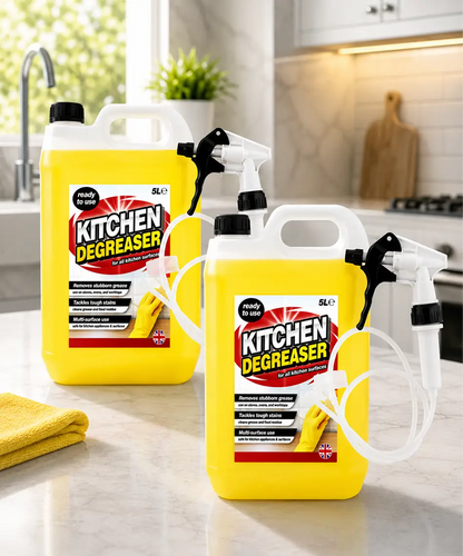 5L Heavy-Duty Kitchen Degreaser – Powerful Grease Removal Formula with Long Hose Trigger
