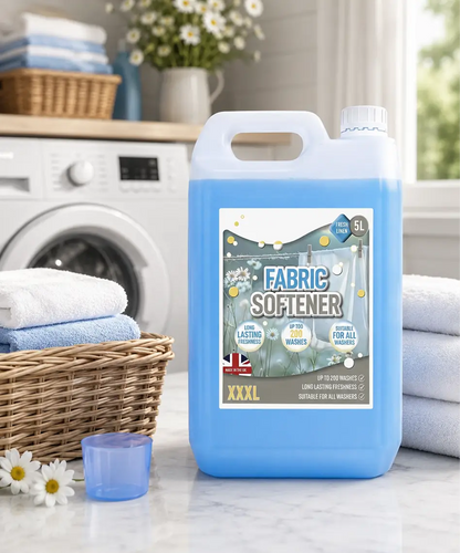 5L Fabric Softener – Fresh Linen Fragrance with Long-Lasting Scent for All Laundry Washes