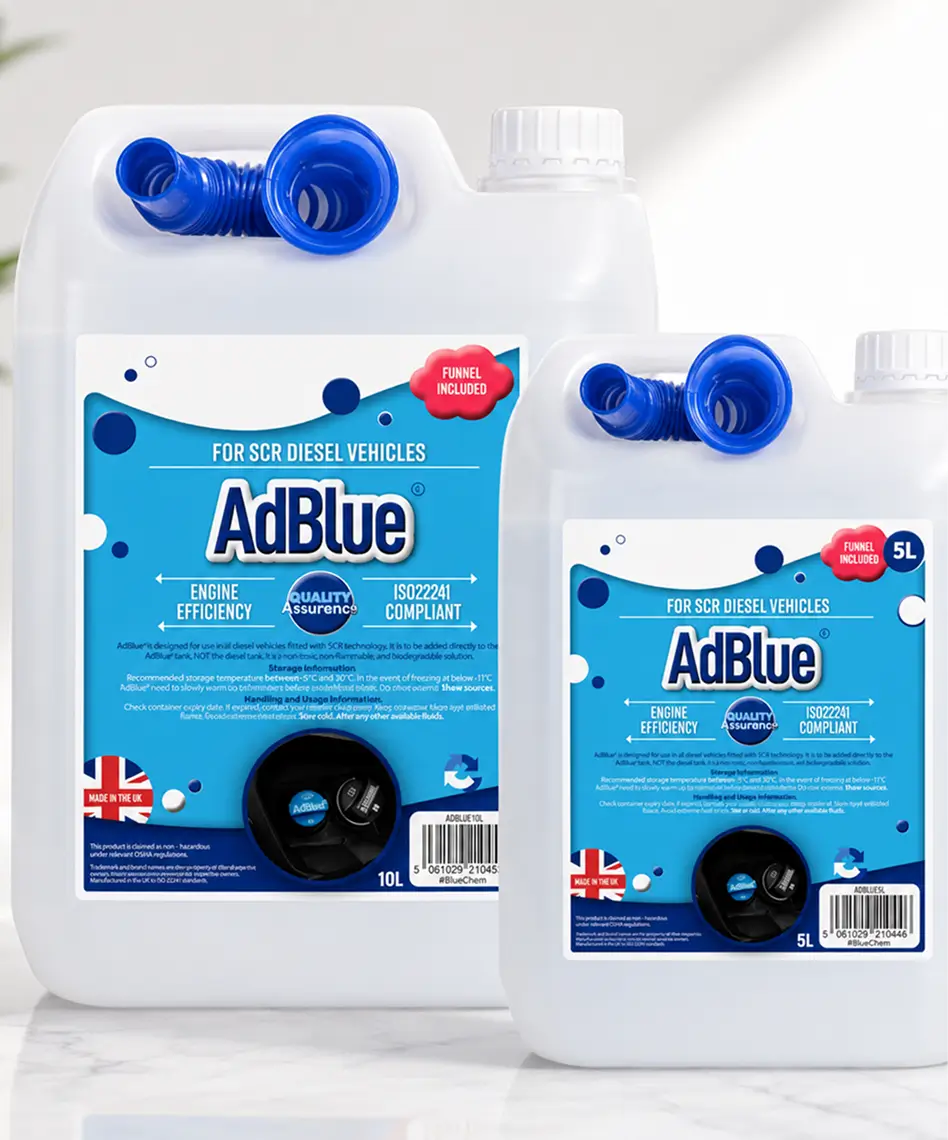 AdBlue Compatible for All Makes & Models – Supplied with Easy Pour Spout to Prevent Spills