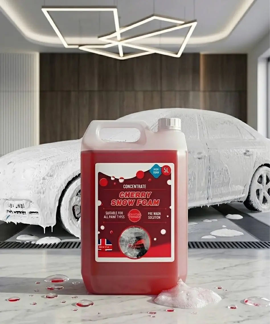 5L Heavy Duty Concentrated Cherry Snow Foam – Extremely Powerful Formula for All Paint Types