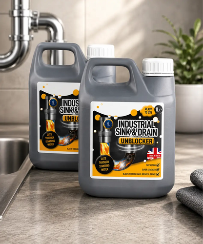 1L Industrial Drain & Sink Unblocker – Fast-Acting Formula for Clearing Standing Water