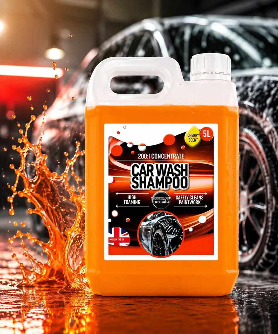5L Cherry Scented Car Wash Shampoo – High Foaming Formula for Safe Paintwork Cleaning