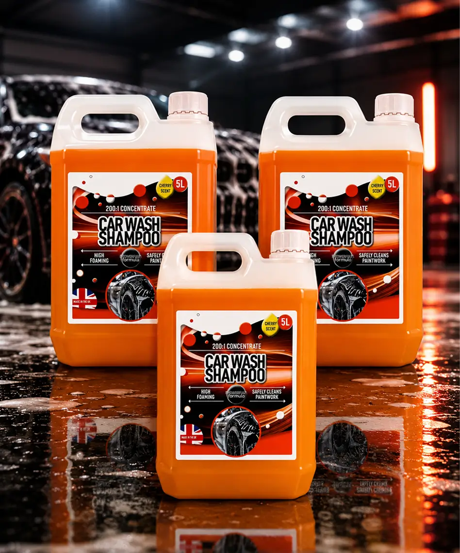 5L Cherry Scented Car Wash Shampoo – High Foaming Formula for Safe Paintwork Cleaning