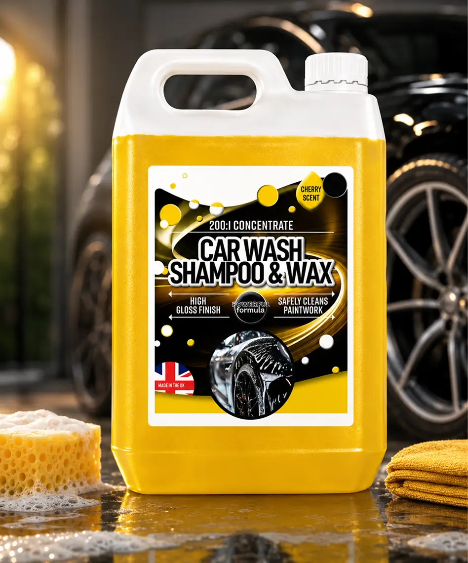 2.5L Car Wash Shampoo & Wax – High Gloss Finish Powerful Cleaning Formula
