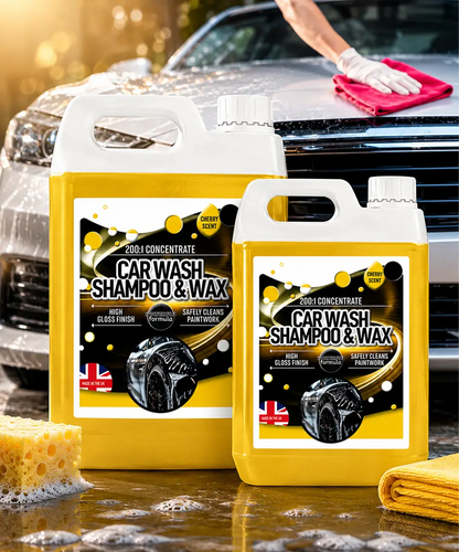 2.5L Car Wash Shampoo & Wax – High Gloss Finish Powerful Cleaning Formula