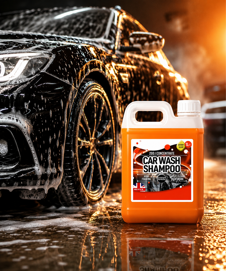 1L Cherry Scented Concentrated Car Wash Shampoo – High Foaming Cleaning Soap