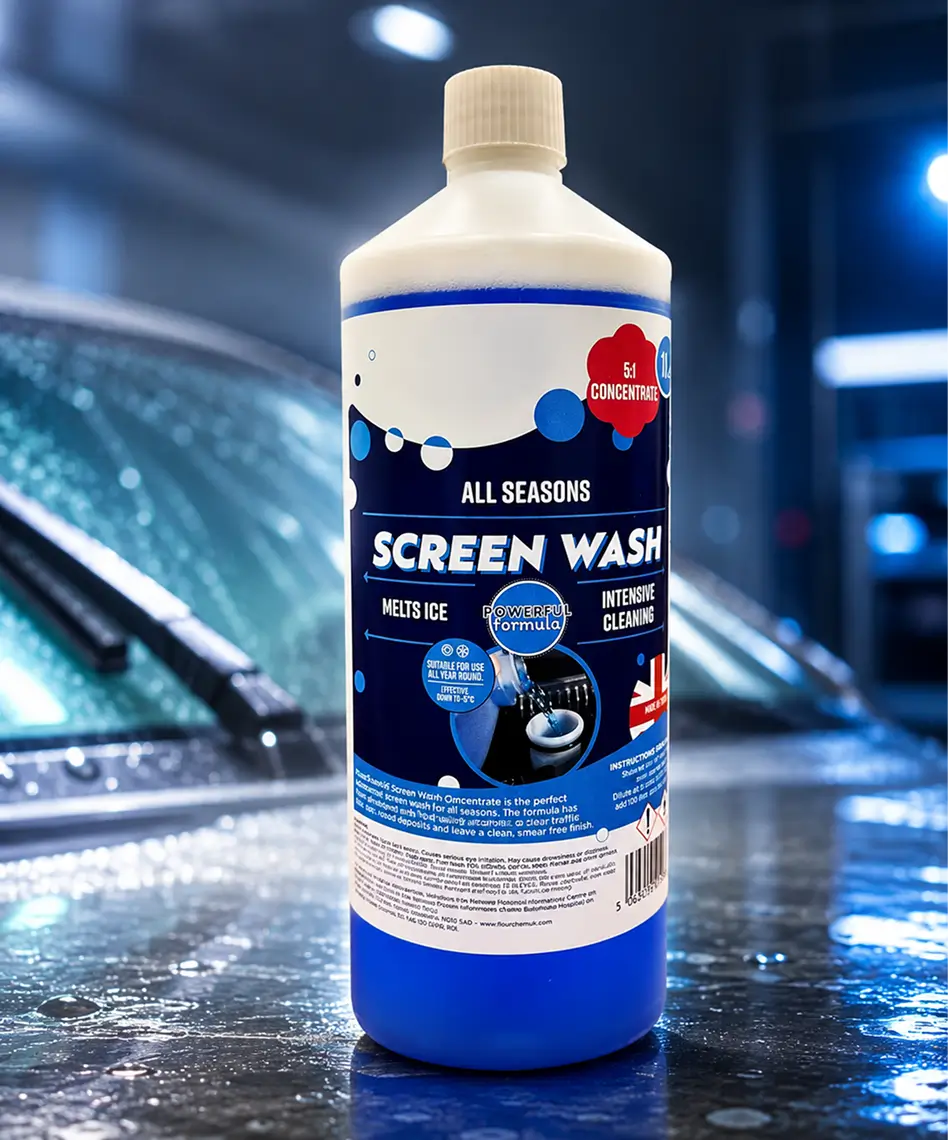 1L Fast-Acting Blue All-Season Vehicle Screen Wash – Effective Performance Down to -5°C