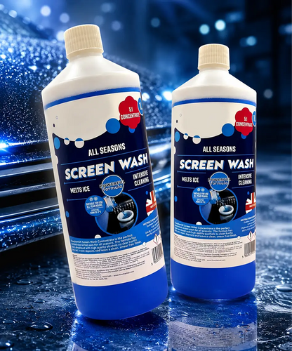 1L Fast-Acting Blue All-Season Vehicle Screen Wash – Effective Performance Down to -5°C