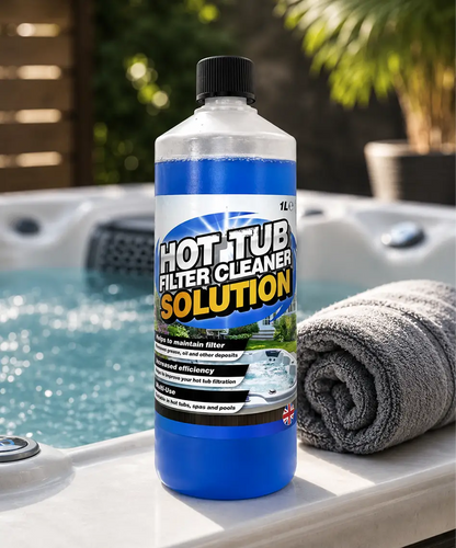 1L Hot Tub Filter Cleaner – Removes Grease & Oil for Spa and Pool Maintenance