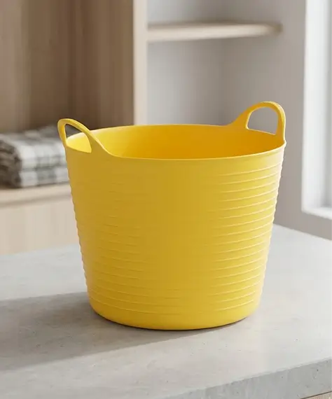 40L Strong Flexible Storage Tubs – Robust Black, Yellow or Red Multipurpose Containers