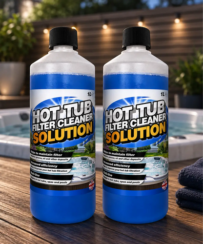 1L Hot Tub Filter Cleaner – Removes Grease & Oil for Spa and Pool Maintenance