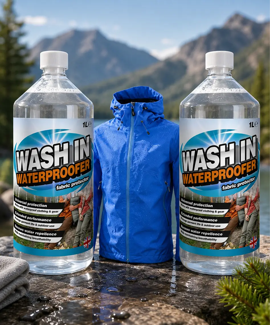 1L Wash-In Waterproofing Treatment – Fabric Protector for Longer Garment Life & Outdoor Performance