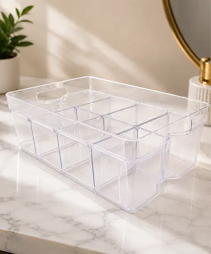 Adjustable & Stackable Storage Organisers – Modular Compartment Boxes for Crafts, Beads & Small Accessories