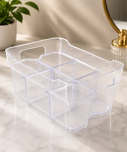 Adjustable & Stackable Storage Organisers – Modular Compartment Boxes for Crafts, Beads & Small Accessories
