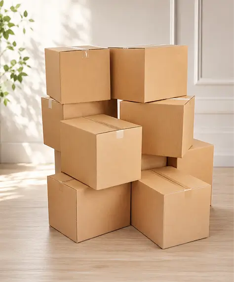 Selection of Strong Single-Wall Cardboard Boxes – Reliable Shipping, Storage & Packing Solutions