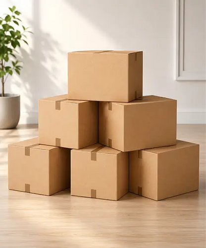 Selection of Strong Single-Wall Cardboard Boxes – Reliable Shipping, Storage & Packing Solutions