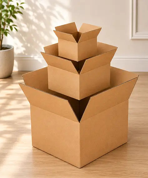 Selection of Strong Single-Wall Cardboard Boxes – Reliable Shipping, Storage & Packing Solutions