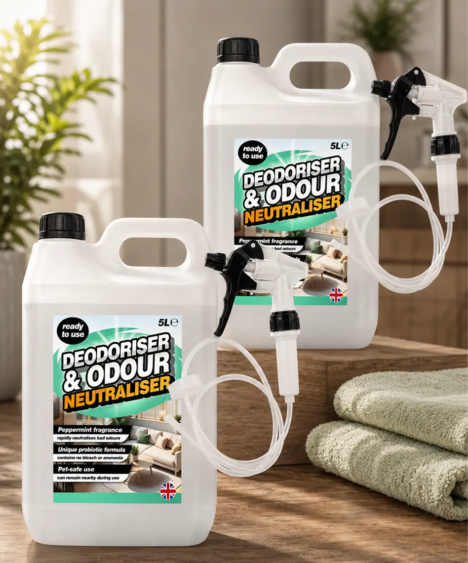 5L Ready-to-Use Odour Neutraliser & Deodoriser – Peppermint Fresh Fragrance Formula