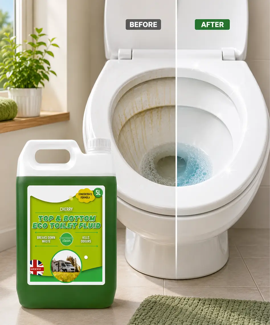 5L Powerful Top & Bottom Toilet Fluid Cleaner – Breaks Down Waste & Eliminates Odours