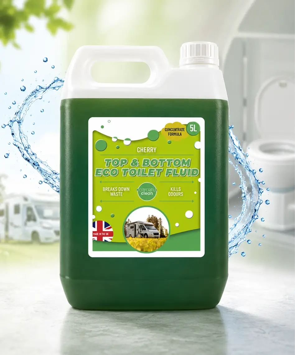 5L Powerful Top & Bottom Toilet Fluid Cleaner – Breaks Down Waste & Eliminates Odours