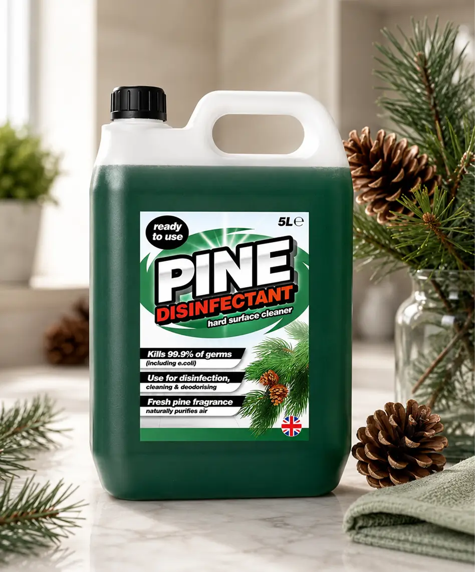 5L Pine Disinfectant Cleaner – Multi-Surface Deodoriser for Hard Surfaces with Fresh Purifying Formula