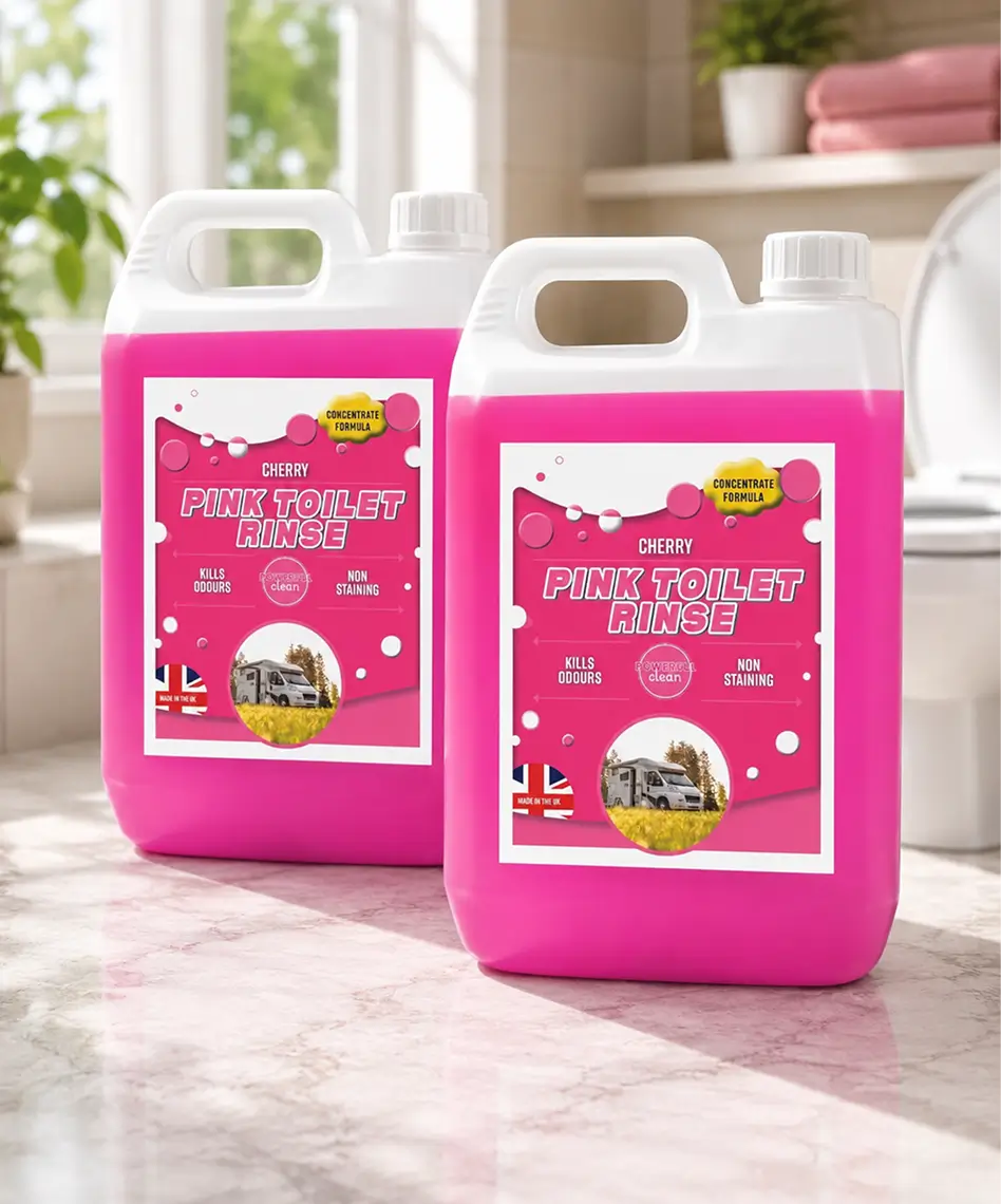 Concentrated Pink Toilet Fluid – Powerful Odour Control for Portable Toilets & Motorhomes
