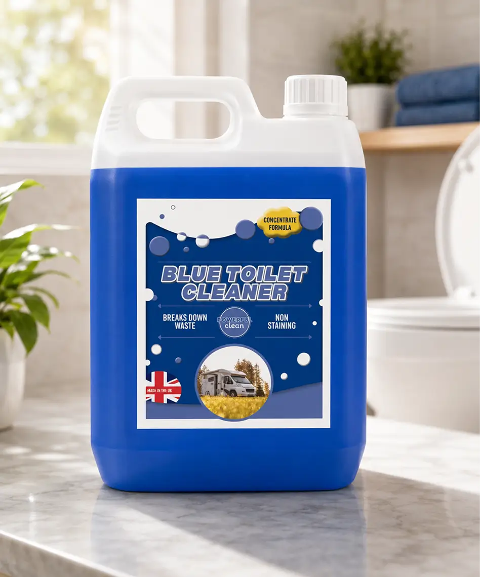 Concentrated Blue Toilet Fluid – Powerful Waste Breakdown for Portable Toilets & Motorhomes