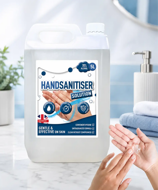 5L Water-Free Hand Sanitiser Solution – Gentle on Skin with Effective Hygiene Protection