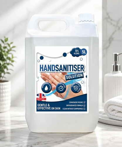 5L Water-Free Hand Sanitiser Solution – Gentle on Skin with Effective Hygiene Protection
