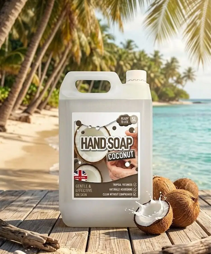 5L Ready-to-Use Coconut Hand Soap – Non-Sticky Formula for Soft, Hydrated Hands