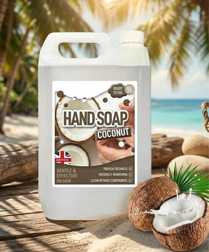 5L Ready-to-Use Coconut Hand Soap – Non-Sticky Formula for Soft, Hydrated Hands