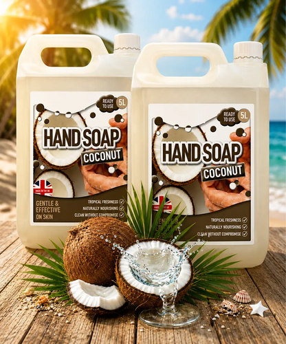 5L Ready-to-Use Coconut Hand Soap – Non-Sticky Formula for Soft, Hydrated Hands