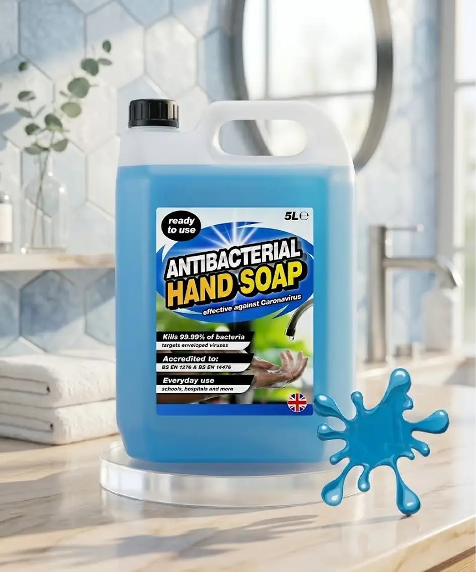 5L Antibacterial Liquid Hand Soap – Non-Sticky Formula for Everyday Hygiene