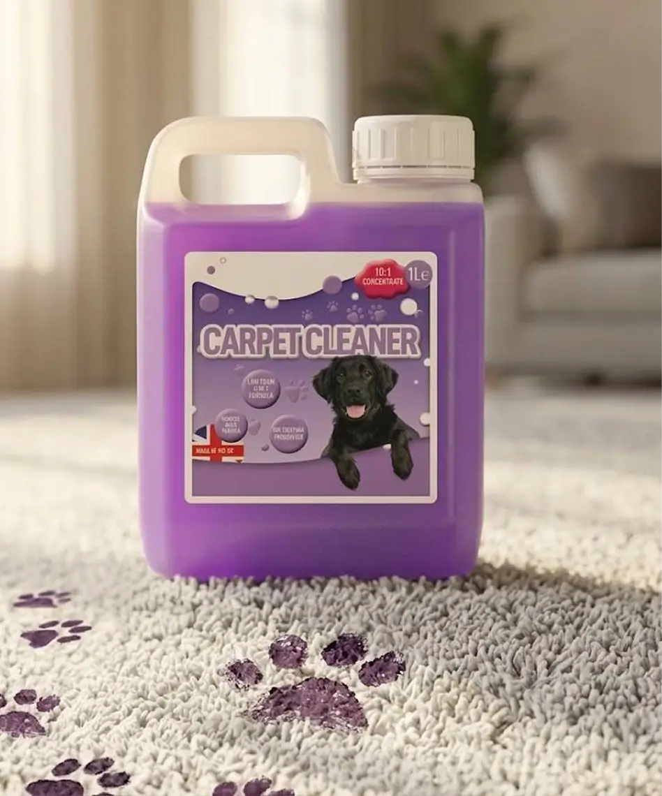 1L Pet Carpet Cleaning Shampoo – Stain & Odour Remover for All Carpet Machines