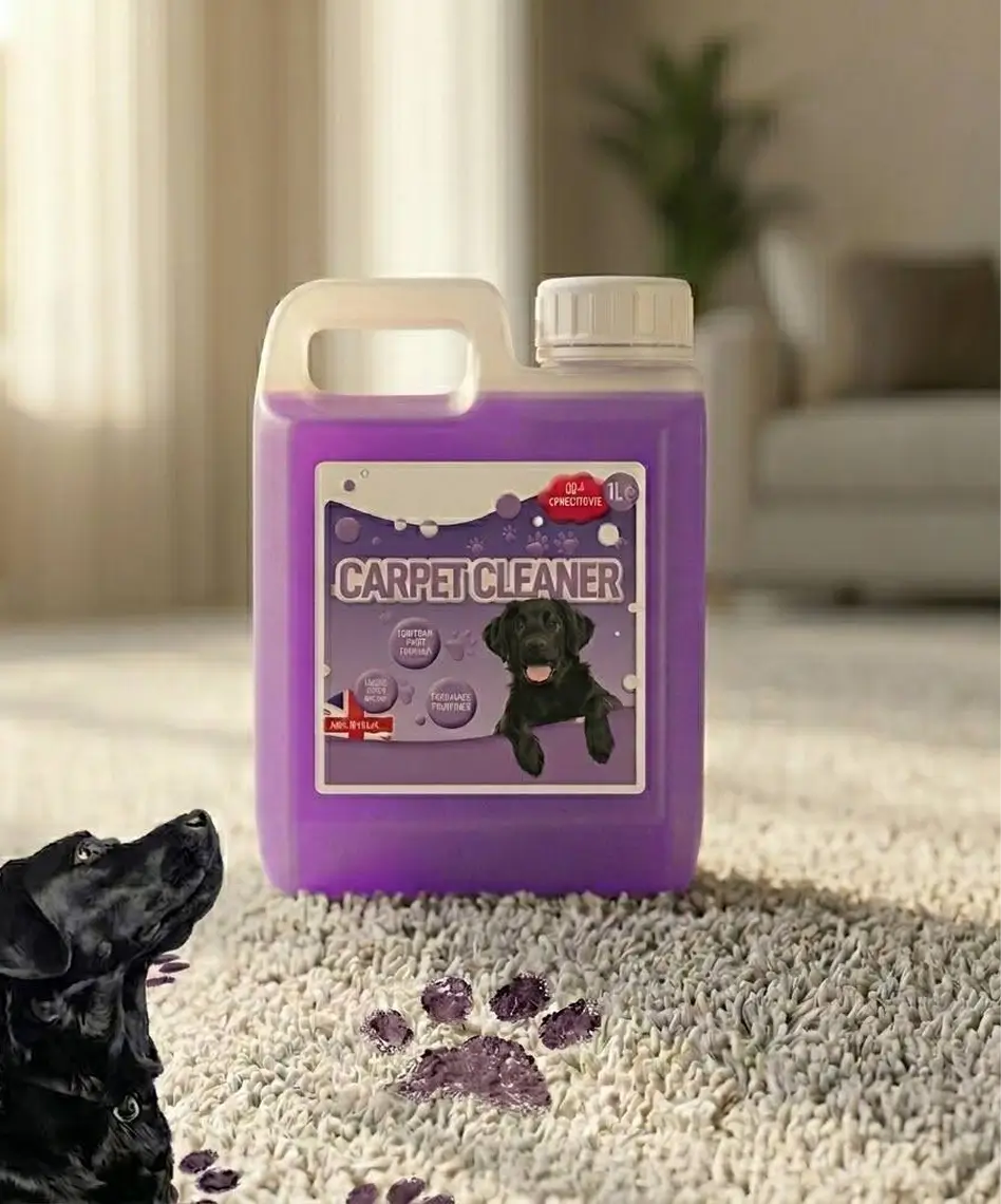 1L Pet Carpet Cleaning Shampoo – Stain & Odour Remover for All Carpet Machines