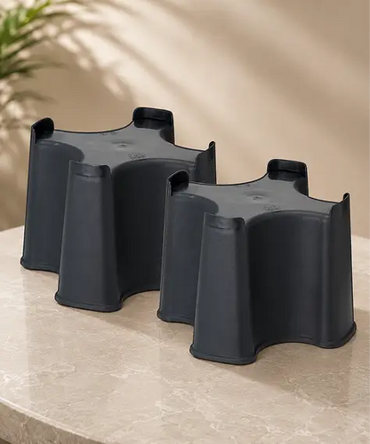 Weather-Resistant Black Slimline Water Butt Stand – Suitable for 100L Rainwater Collectors