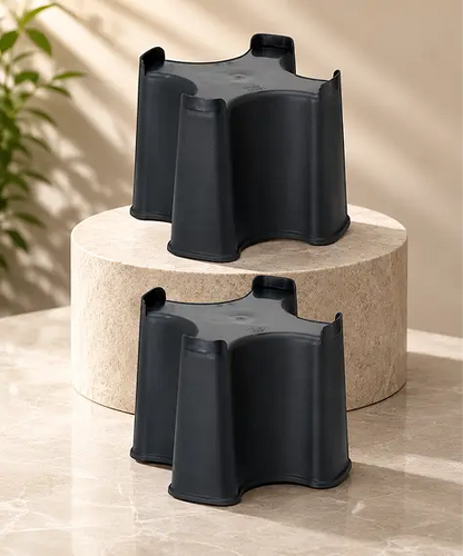 Weather-Resistant Black Slimline Water Butt Stand – Suitable for 100L Rainwater Collectors