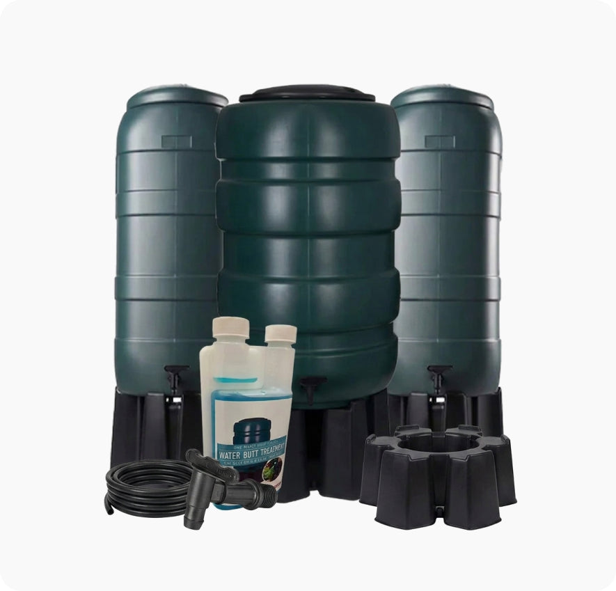 Grey Council-Style Outdoor Wheelie Bins Complete with Wheels and Secure Lid – 140L & 240L