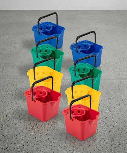 12L Floor Mop Bucket with Pouring Lip – Multi Colour