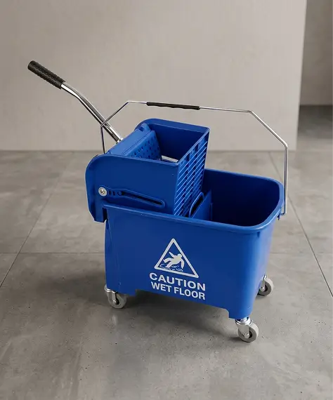 20L Kentucky Wet Floor Mop Bucket System with Wheels & Wringer