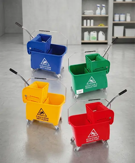 20L Kentucky Wet Floor Mop Bucket System with Wheels & Wringer