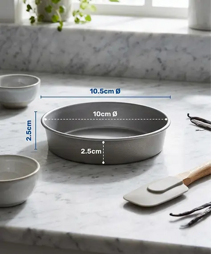 Mini 10.5cm Round Air Fryer Pan – Non-Stick Baking & Roasting Tin