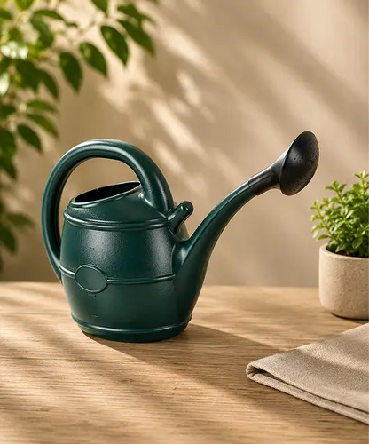 13 Litre Green Garden Watering Can with Rose Attachment – Handy Large Capacity Watering Solution for Flowers & Plants